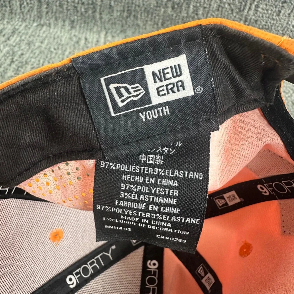 New Era McLaren Formula 1 Team Youth 9FORTY Snapback Hat Orange Papaya F1 Cap